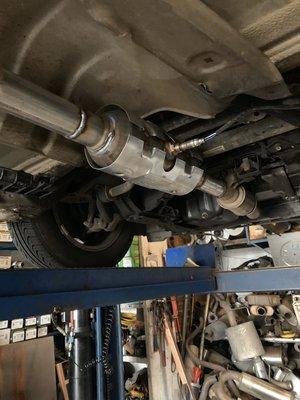 Stolen catalytic converter replacement