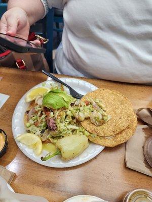 La Reyna ceviche tostada