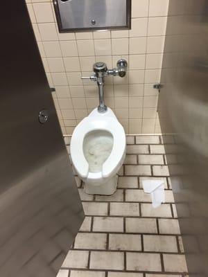 Not one stall was clean