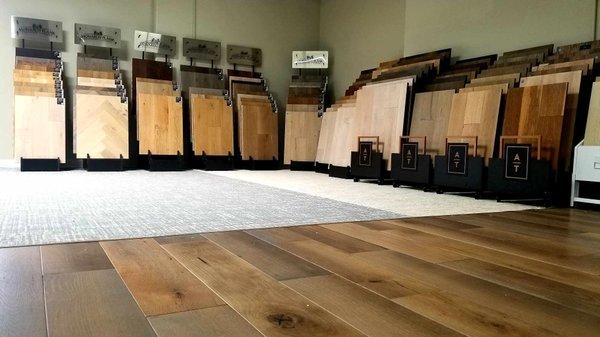 Huge selection of wood flooring. All of the top brands!