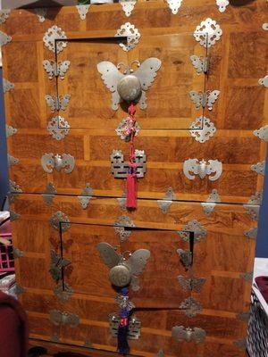 The heirloom Korean Butterfly Chest belonging to my family for generations (circa early-to-mid 19th century)