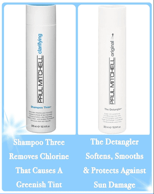 Be SwimHair Ready with Paul Mitchell Shampoo Three & The Detangler!!
 #paulmitchell #shampoothreepaulmitchell #thedetanglerpaulmitchell