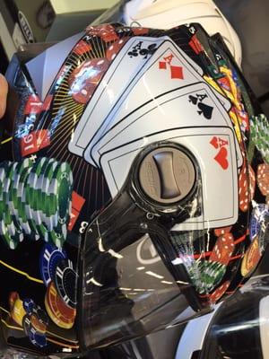 Crazy cool Shoei helmet. Nice selection here.