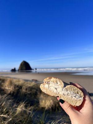 bagel on the beach