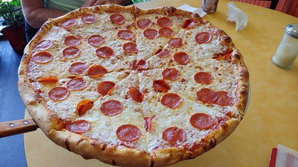 18'' pepperoni perfection!