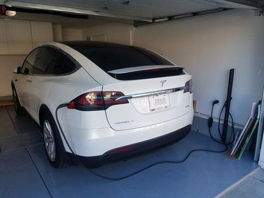 Tesla EV charger installation