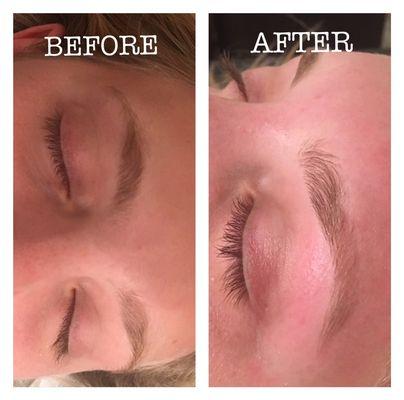 Women's eyebrow shaping