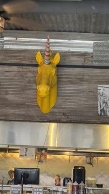 Yellow unicorn