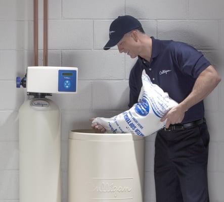 We deliver salt to both residential and commercial water treatment customers.