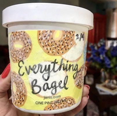 Everything bagel ice cream.