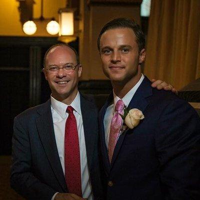 Attorney Brandon Yosha with IU Law Dean Andrew Klein