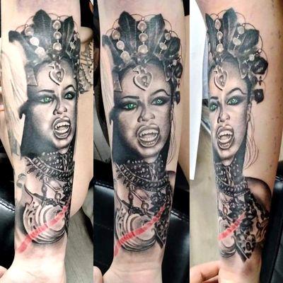 Aliyah Realistic Tattoo