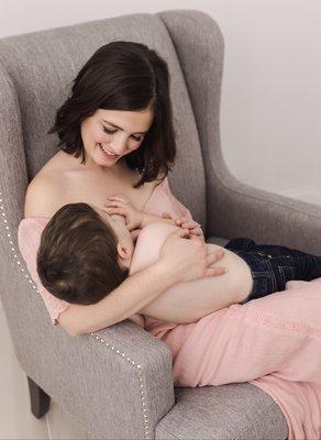 Toddler breastfeeding