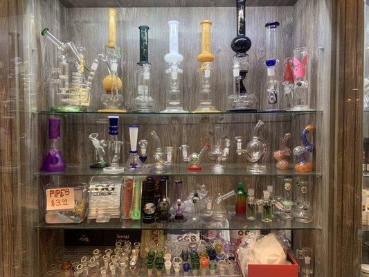 Some of the glass the store carries