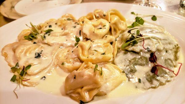 Special- Shrimp Ravioli, Ricotta Tortellini, Spinach Ravioli. Freakin excellent! Do it!!!!