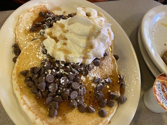 Chocolate chip pancakes