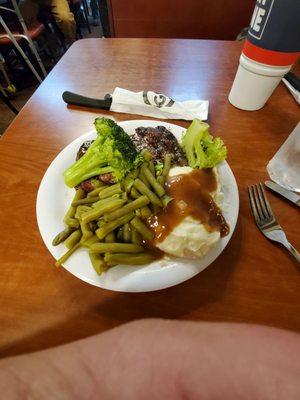 Steak and potatoes