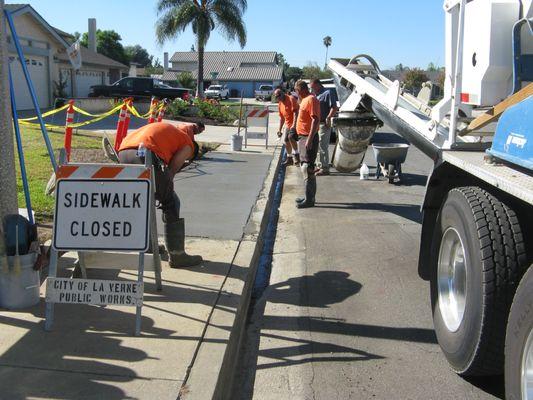 Sidewalk repair