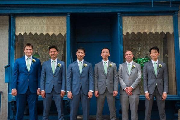 Alexander West dressed the groom and the groomsmen.  August 8th, 2015 in Brooklyn, NY.