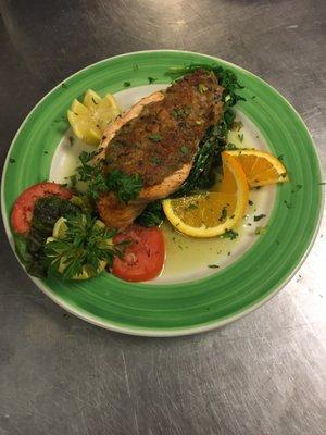 Stuffed salmon special!