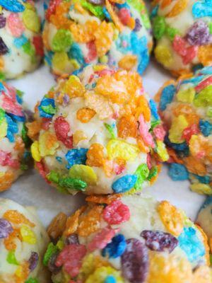 Fruity Pebbles cookie dough