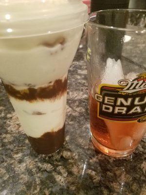 This is the turtle parfait. Decent size and quality, but not for $10. They wouldn't substitute another flavor instead of vanilla either.