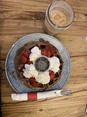 Chocolate Chocolate Chip Waffle