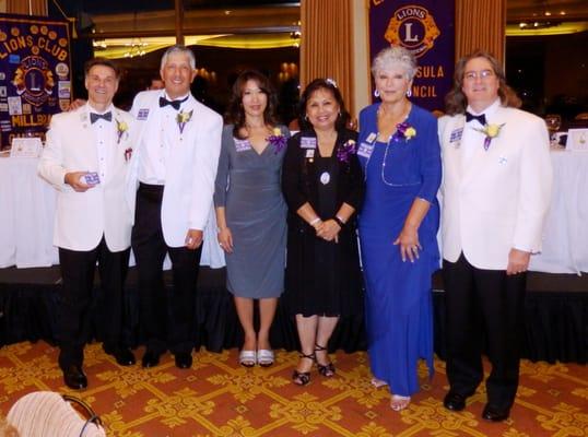 "Peninsula Council of Lions Clubs" President Paul Larson & Officers: PCL Installation July 14, 2012 at Green Hills Country Club