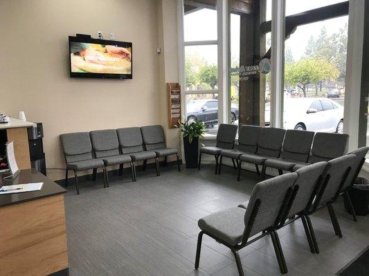 Waiting area for patients and family members