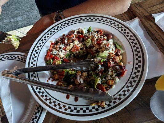 Anthony's Coal Fired Pizza store in Plantation Florida
 Salad with a giant scoop to share.