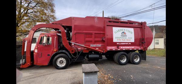 Garden View Disposal LLC garbage truck