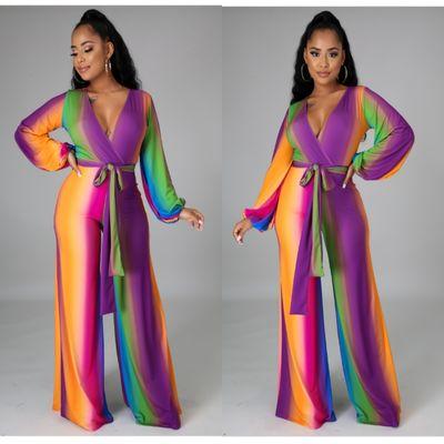 Color block jumpsuit