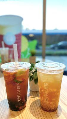 Strawberry Lime Tea and Lilikoi and Pineapple Tea...