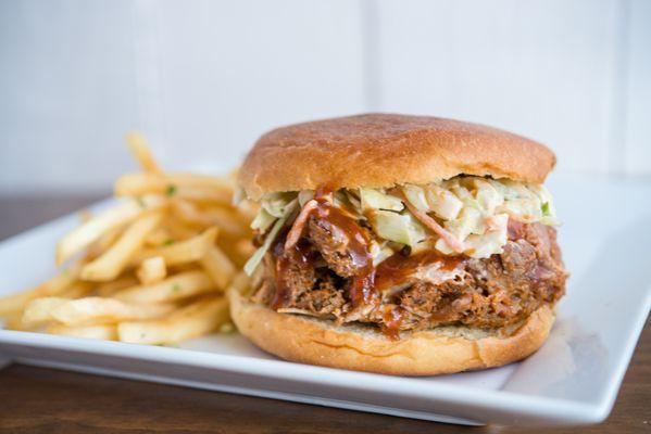 Pulled pork sandwich