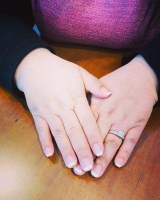 White tip Gel Manicure