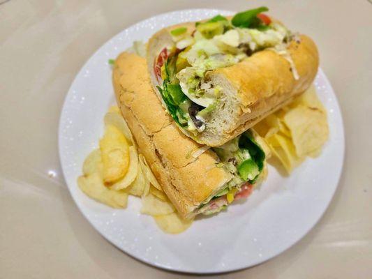 Veggie and greek subs