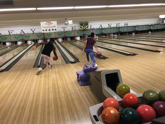 Families that bowl together... roll together!