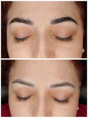 Eyebrow Lamination with Tinting. Your fullest brows ever! Lasts up to 9 weeks. (Tinting lasts 3-5 weeks)