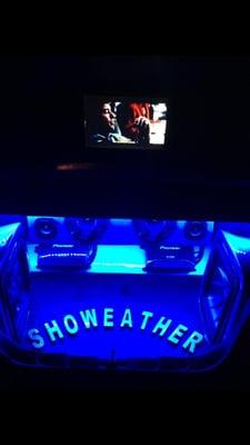 Personal trunk sound system for Hector "Showeather" Lombard on his mustang!