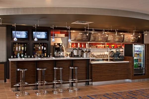 Our new Bistro serves healthy breakfast options, Starbucks coffee, full dinner menu and bar service.