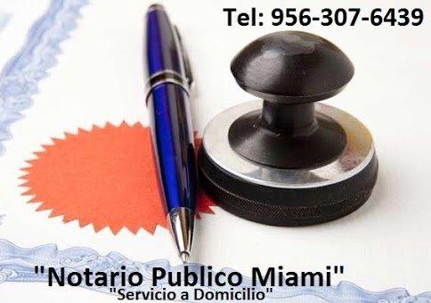 Notario Publico Miami, Servicio a Domicilio.