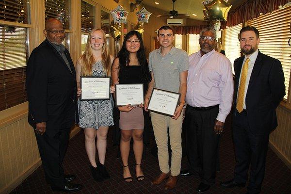 Scholarship recipients 2018