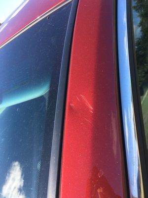 Damage caused by Lee and Cates technician during windshield replacement