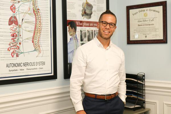 Dr Glenn Ezell in his office