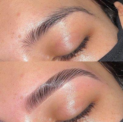 Brow lamination & tint