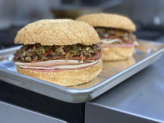 Muffuletta available at On French, a New Orleans classic.