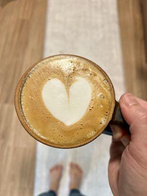 Home latte art made after taking Mastering Latte Art