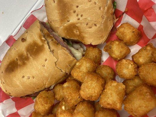 Classic Italian Subs with a side of tots!