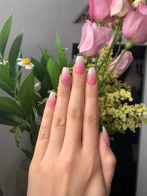 55$ acrylic powder nails w jems!