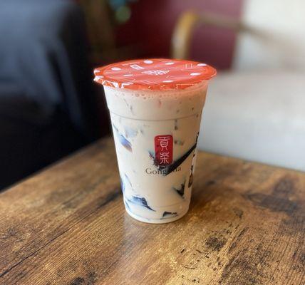 Premium Milk Tea with Grass Jelly